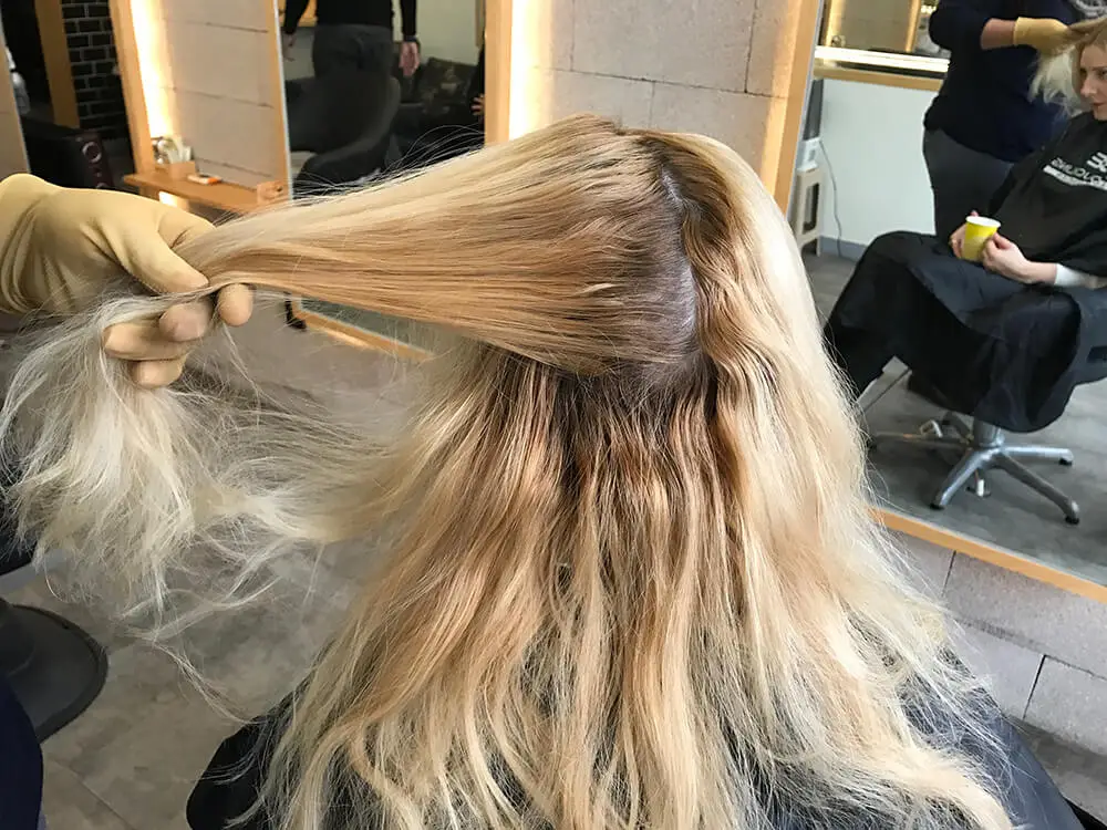 Hair that needs toning